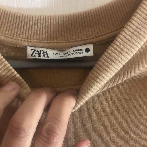 ZARA SWEATSHIRT COMBINATION MAXI DRESS - Picture 2 of 4